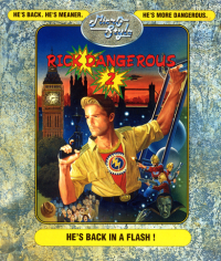 Rick Dangerous II Commodore 64  box art